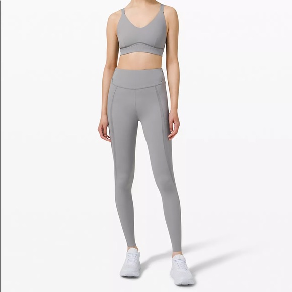 Lululemon Gloss Trim Run Super-High-Rise Tight 28" - Picture 2 of 10